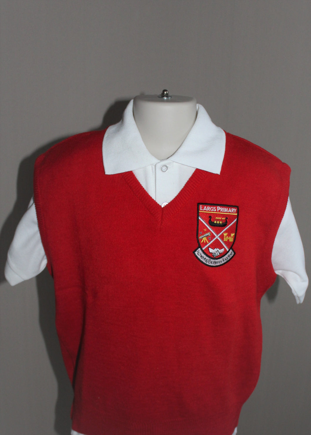 Largs Primary Slipover Tanktop Red or Grey