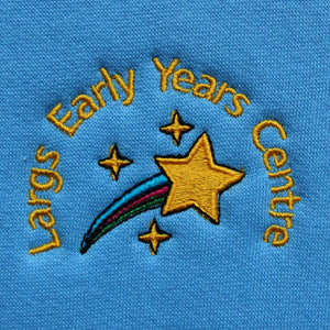 sky or royal blue nursery sweatshirts for Largs EYC uniform