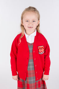 Non-Colour Fading Red Cardigan - Largs Primary School