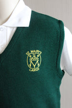 tank top, slipover for boys and girls in bottle green, part of St Mary's Primary School uniform