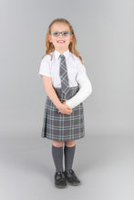 Can you model with a broken arm? Yes, check out the grey trendy tartan school kilt.
