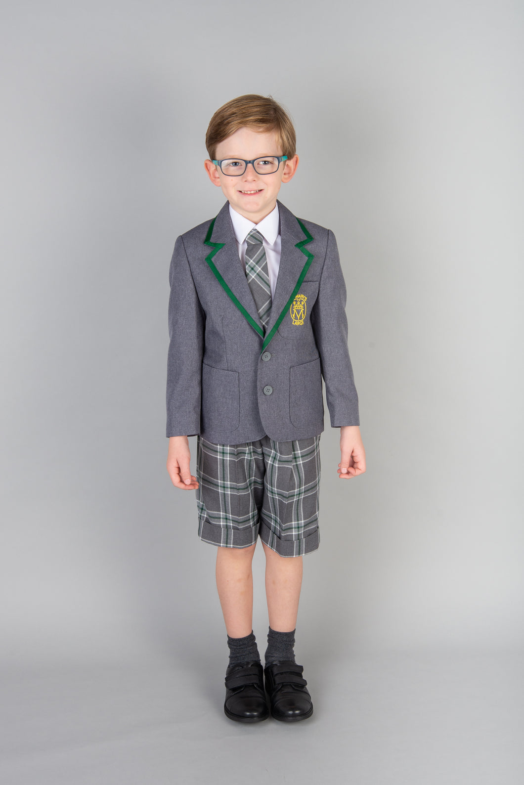 St Marys Eco Blazer for boys, only at Kinderland Largs and available for hire, save money shop local