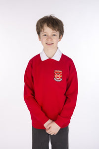 Largs school uniform, long lasting sweatshirt with badge